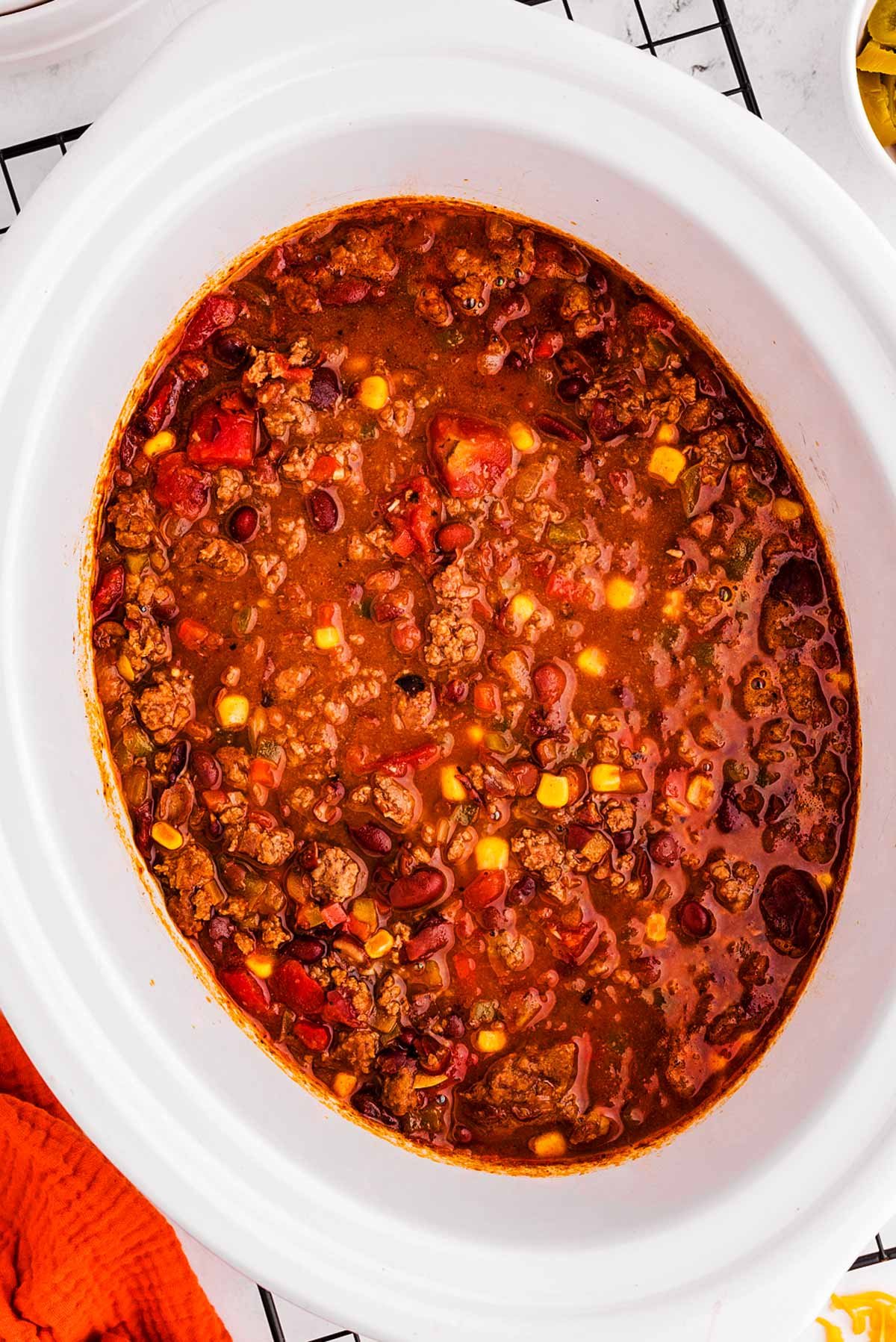 halloween crockpot chili